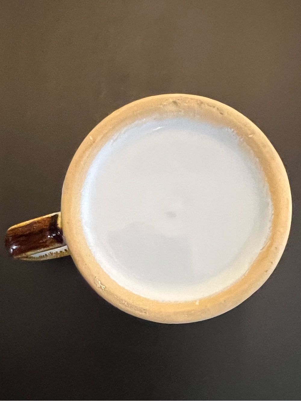 Vintage Boho Speckled Stoneware Floral Coffee Mug Cup Retro 70s Mid Century 10oz - Picture 10 of 10